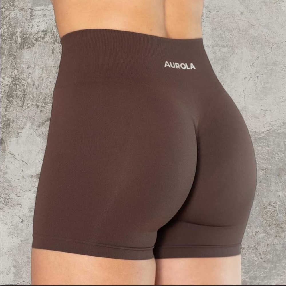 AUROLA Women's Brown Bike Shorts